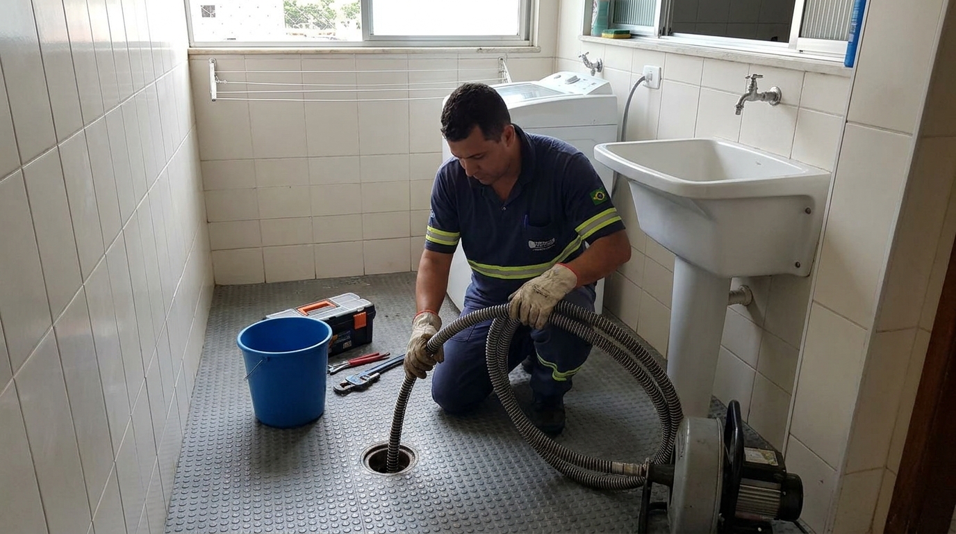 Desobstrução na Cozinha em Maringá‑PR